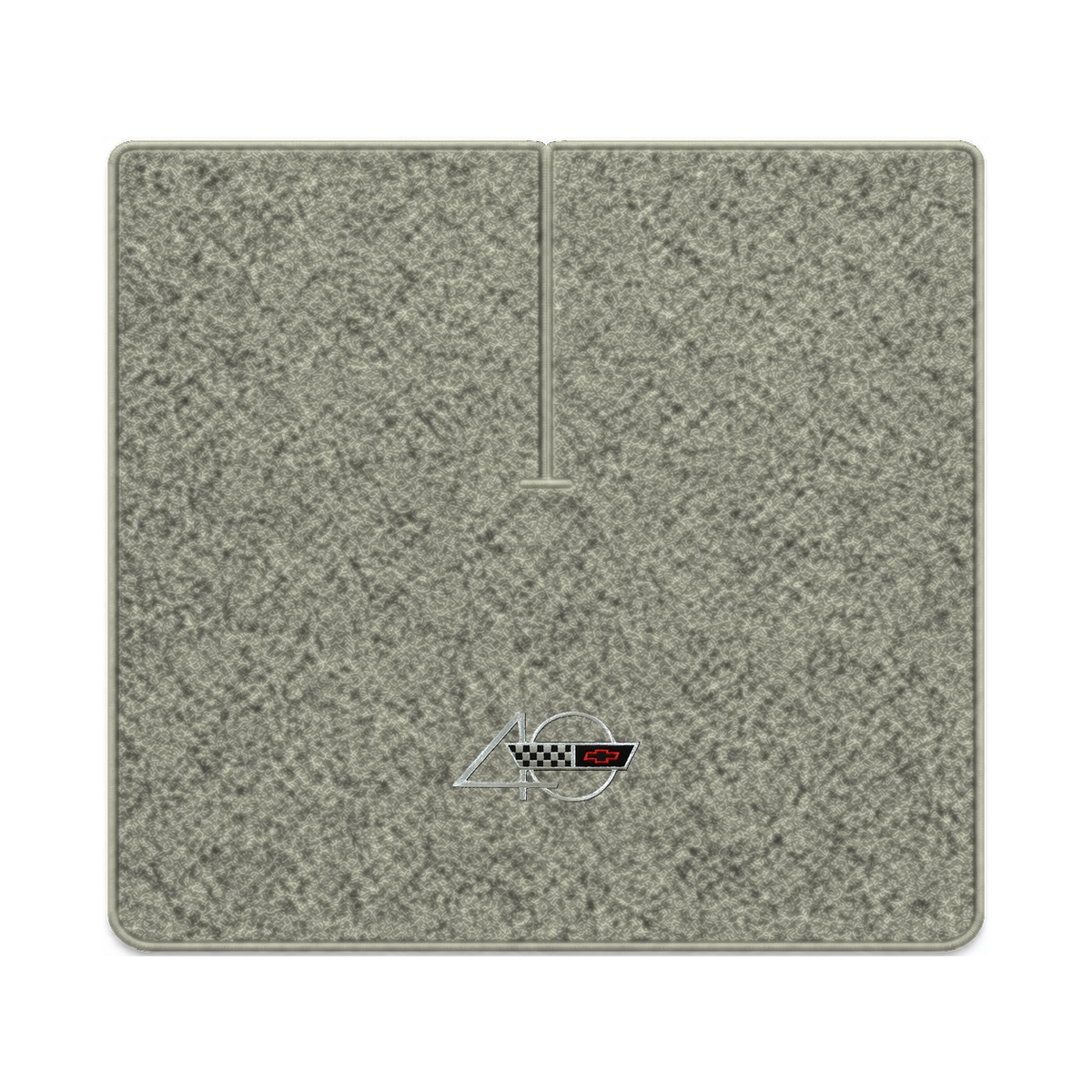 Illustration of 1990 Chevrolet Corvette coupe cargo mat with the #94 40th Anniversary Corvette lo...