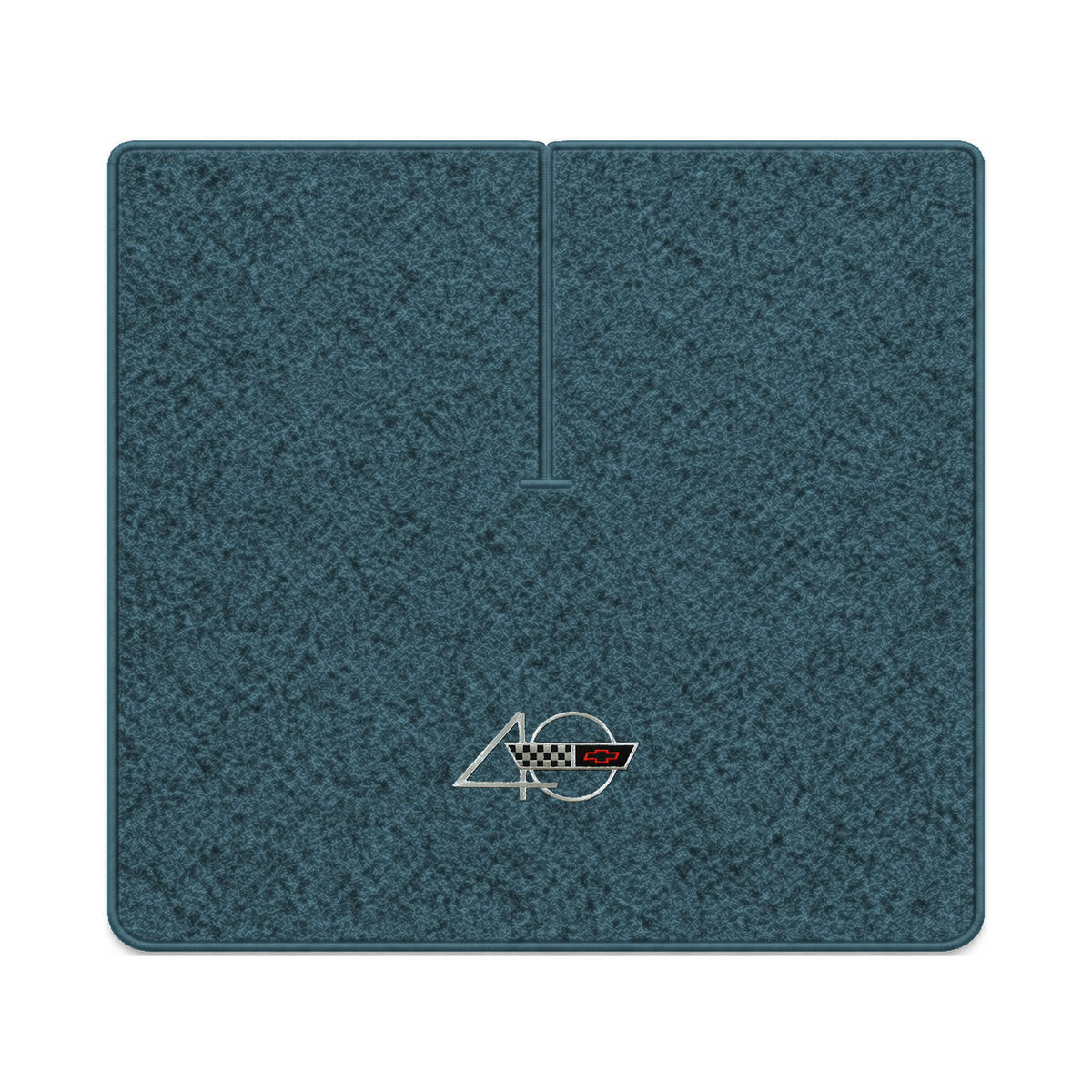 Illustration of 1988 Chevrolet Corvette coupe cargo mat with the #94 40th Anniversary Corvette lo...
