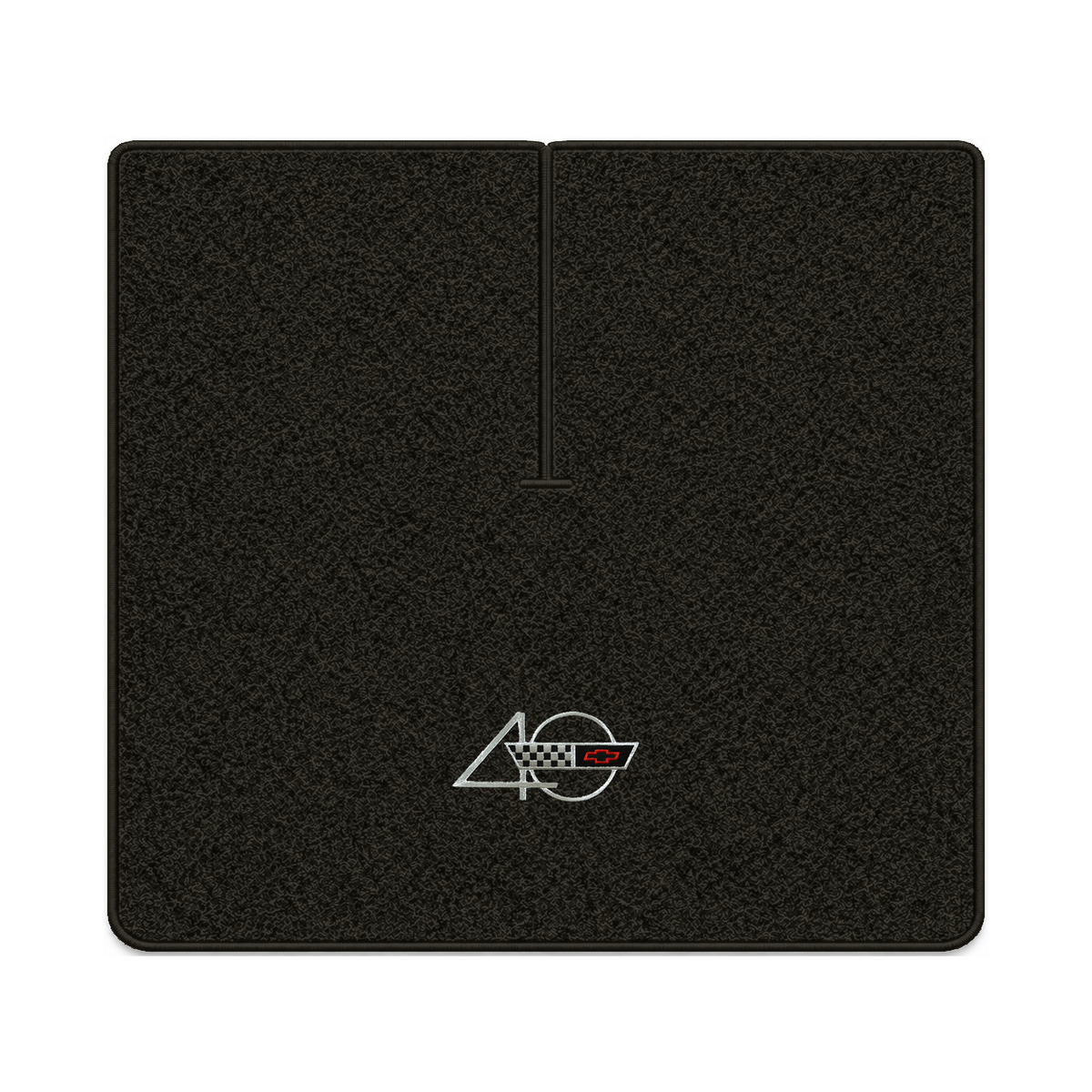 Illustration of 1990 Chevrolet Corvette coupe cargo mat with the #94 40th Anniversary Corvette lo...