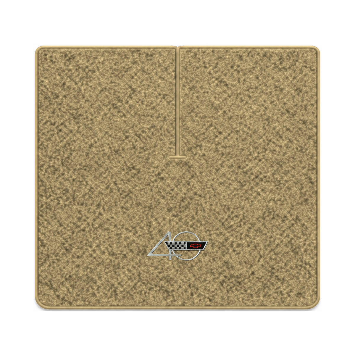 Illustration of 1988 Chevrolet Corvette coupe cargo mat with the #94 40th Anniversary Corvette lo...