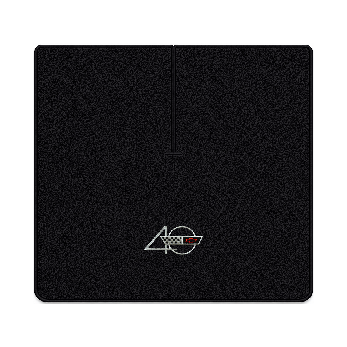 Illustration of 1988 Chevrolet Corvette coupe cargo mat with the #94 40th Anniversary Corvette lo...