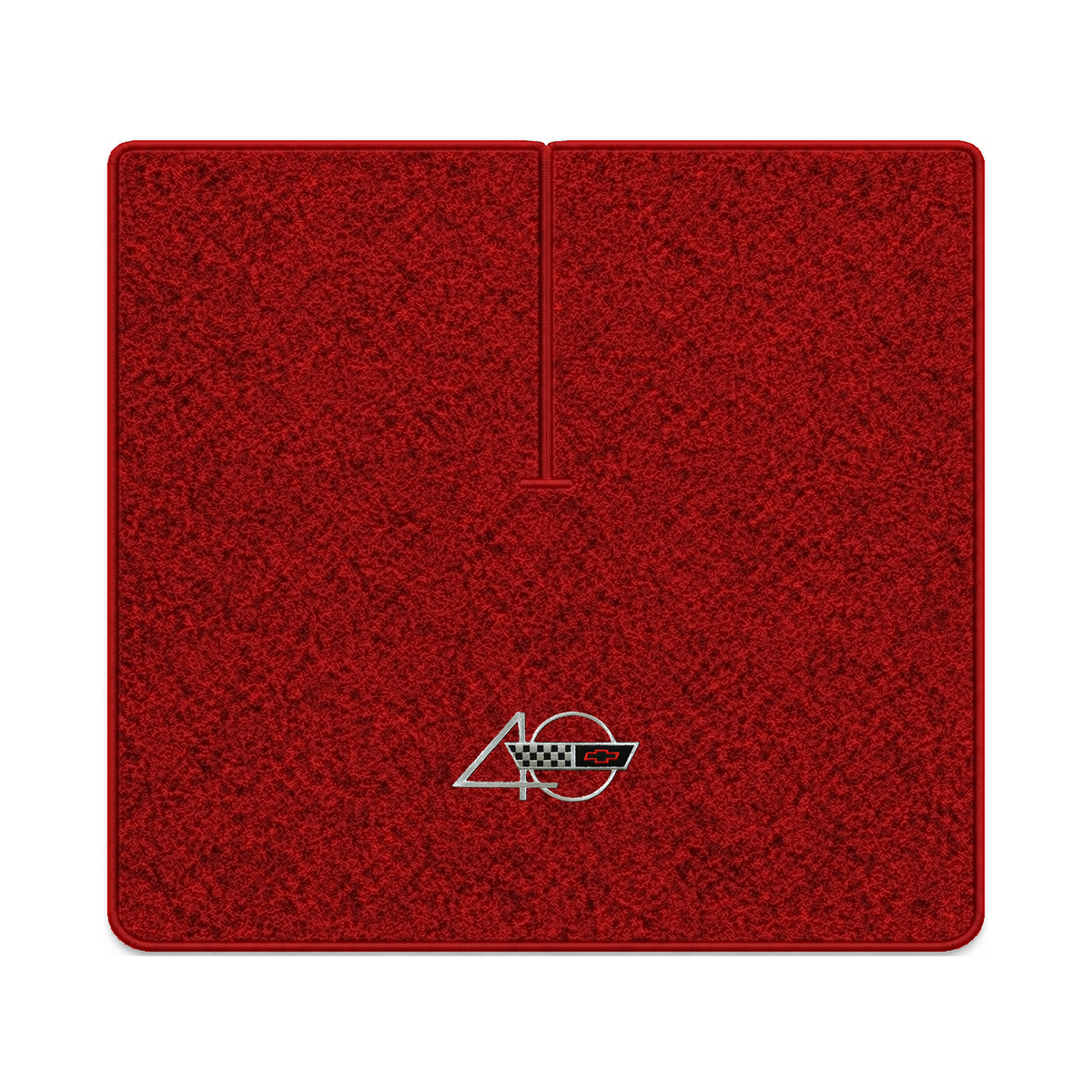 Illustration of 1988 Chevrolet Corvette coupe cargo mat with the #94 40th Anniversary Corvette lo...