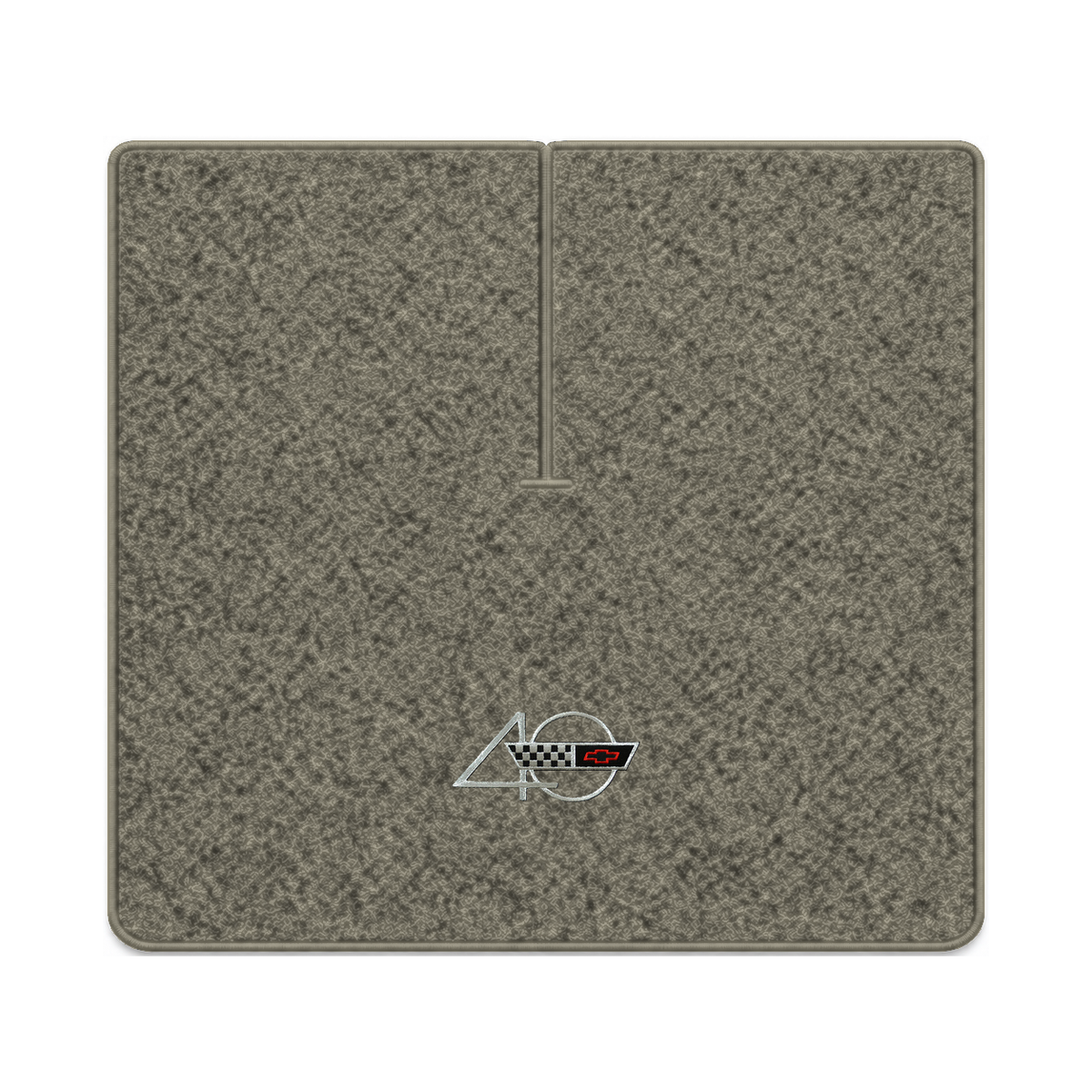 Illustration of 1988 Chevrolet Corvette coupe cargo mat with the #94 40th Anniversary Corvette lo...