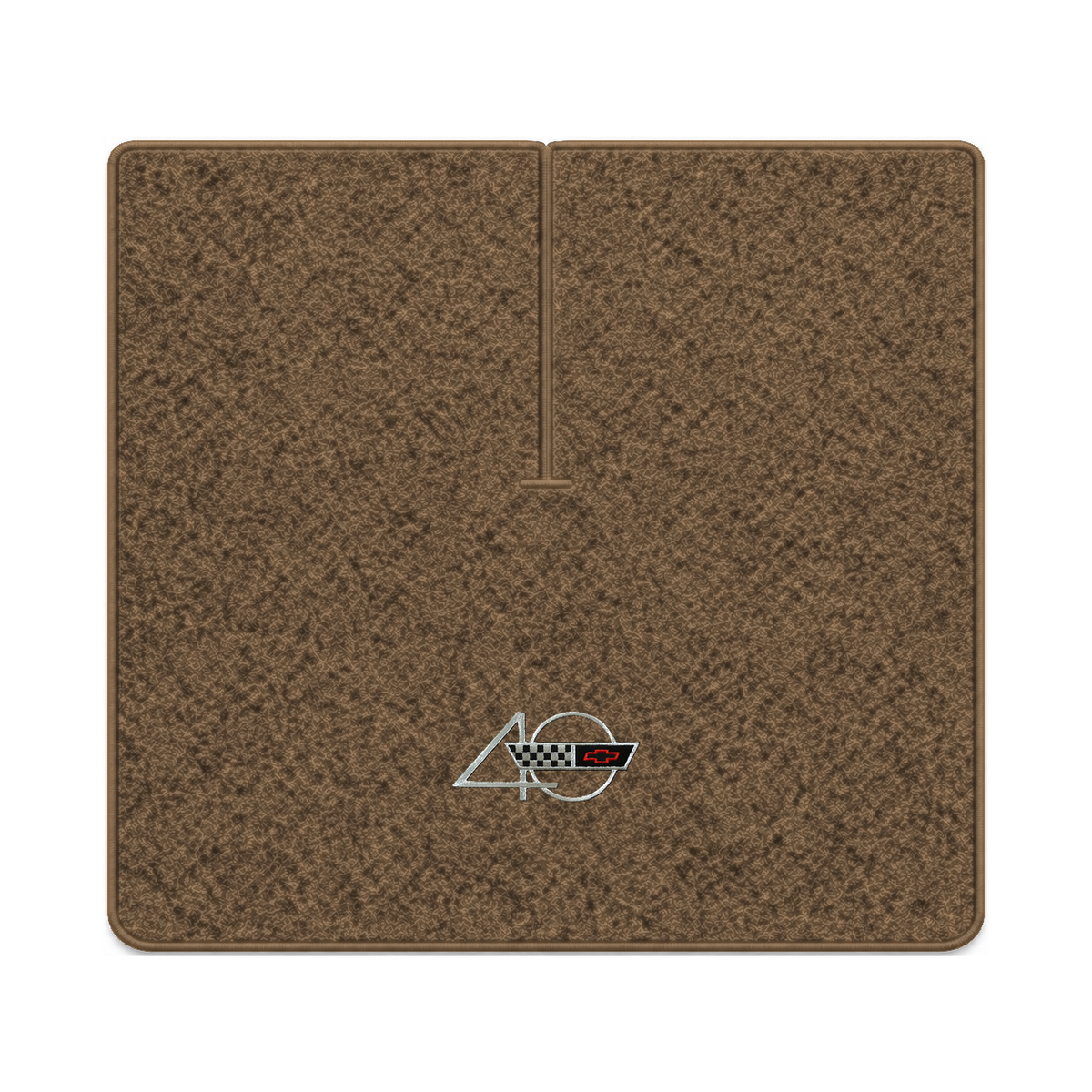 Illustration of 1990 Chevrolet Corvette coupe cargo mat with the #94 40th Anniversary Corvette lo...