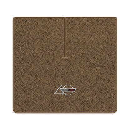 Illustration of 1990 Chevrolet Corvette coupe cargo mat with the #94 40th Anniversary Corvette lo...