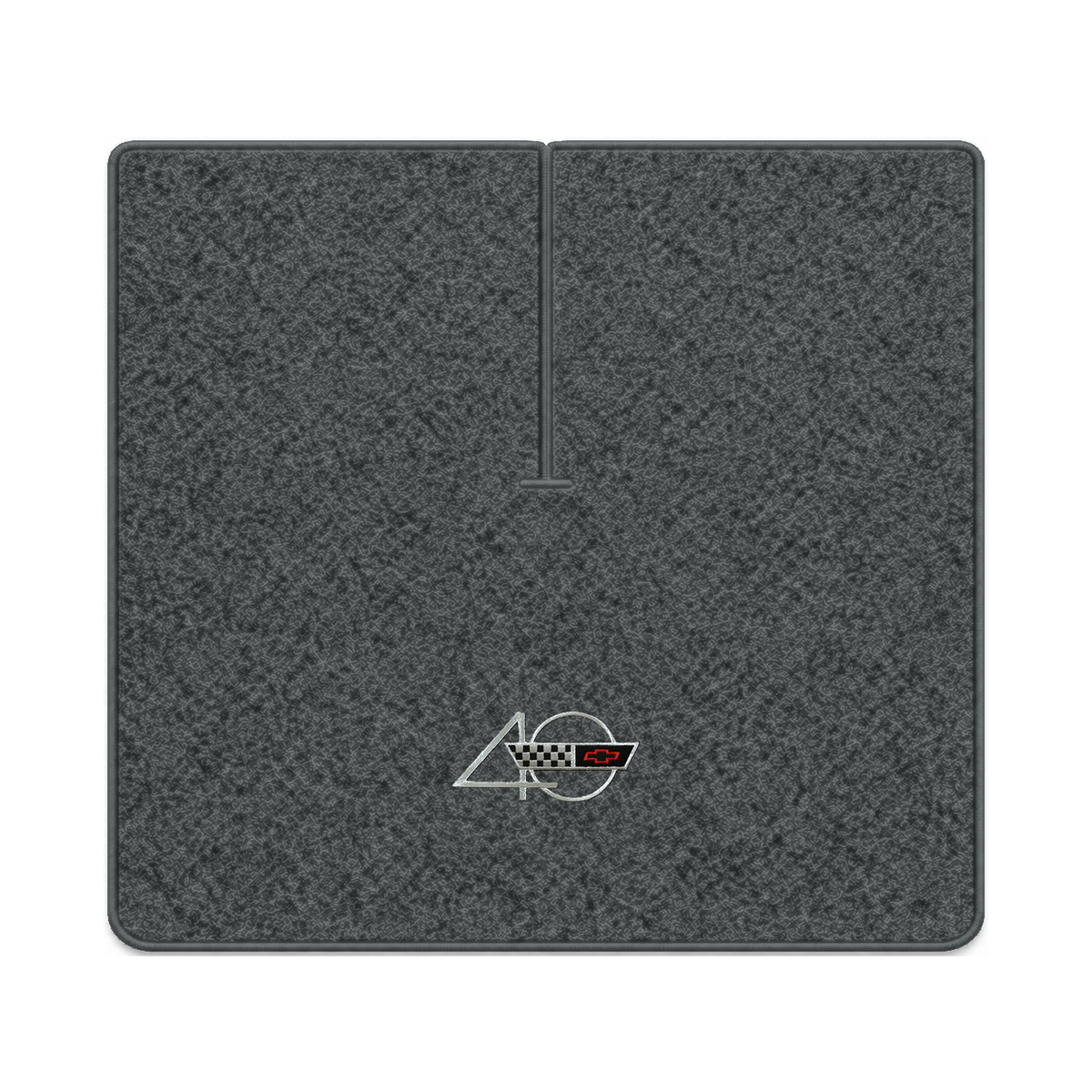 Illustration of 1988 Chevrolet Corvette coupe cargo mat with the #94 40th Anniversary Corvette lo...