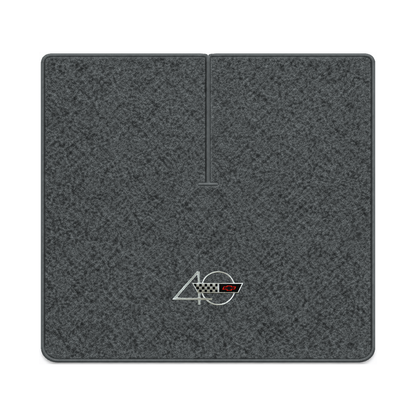 Illustration of 1988 Chevrolet Corvette coupe cargo mat with the #94 40th Anniversary Corvette lo...