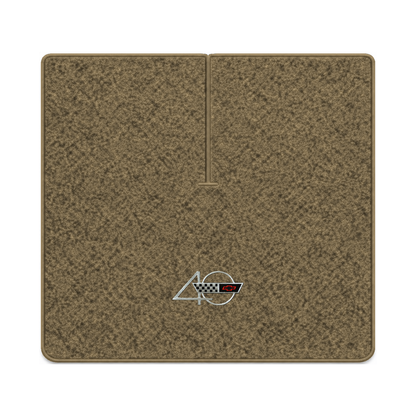 Illustration of 1990 Chevrolet Corvette coupe cargo mat with the #94 40th Anniversary Corvette lo...