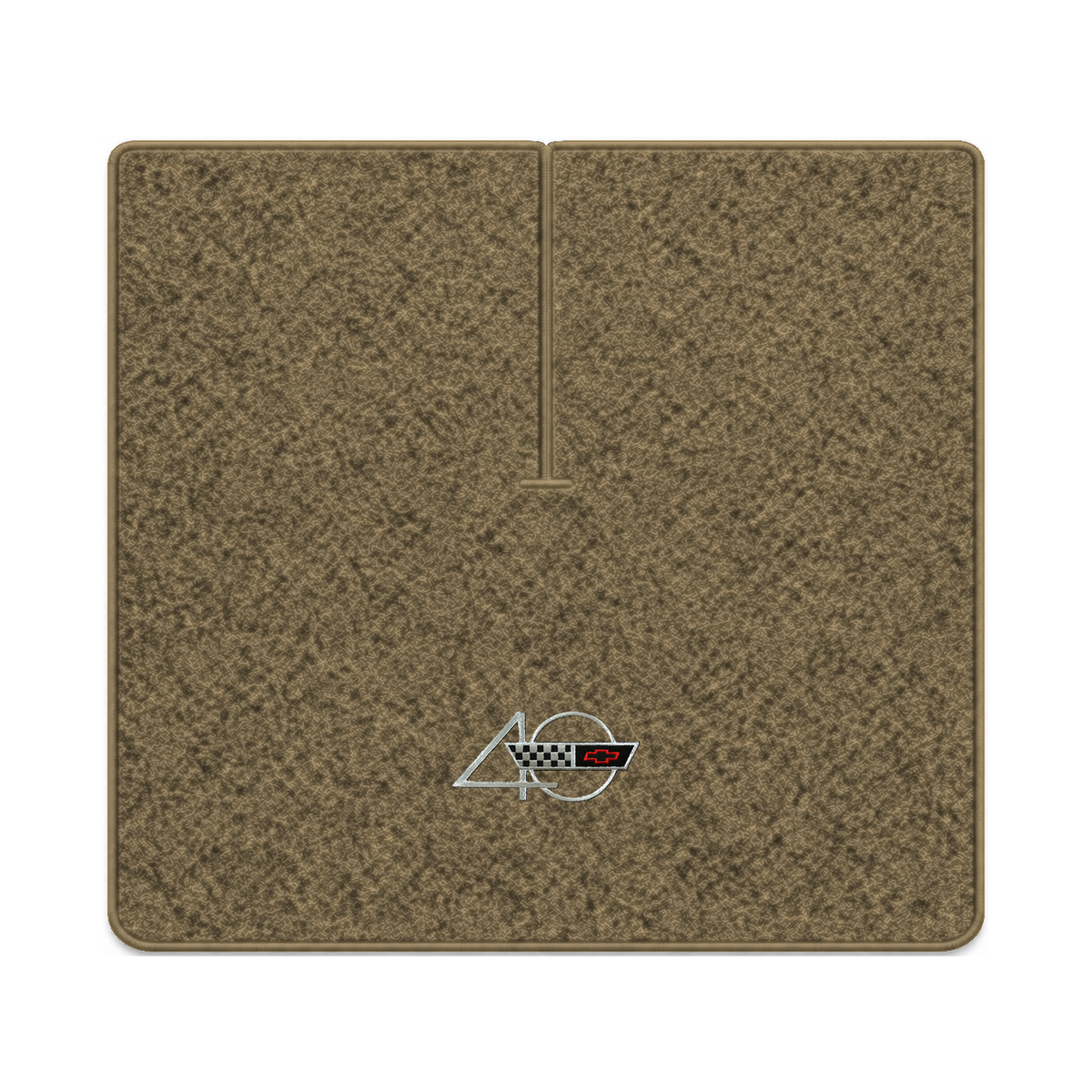 Illustration of 1988 Chevrolet Corvette coupe cargo mat with the #94 40th Anniversary Corvette lo...