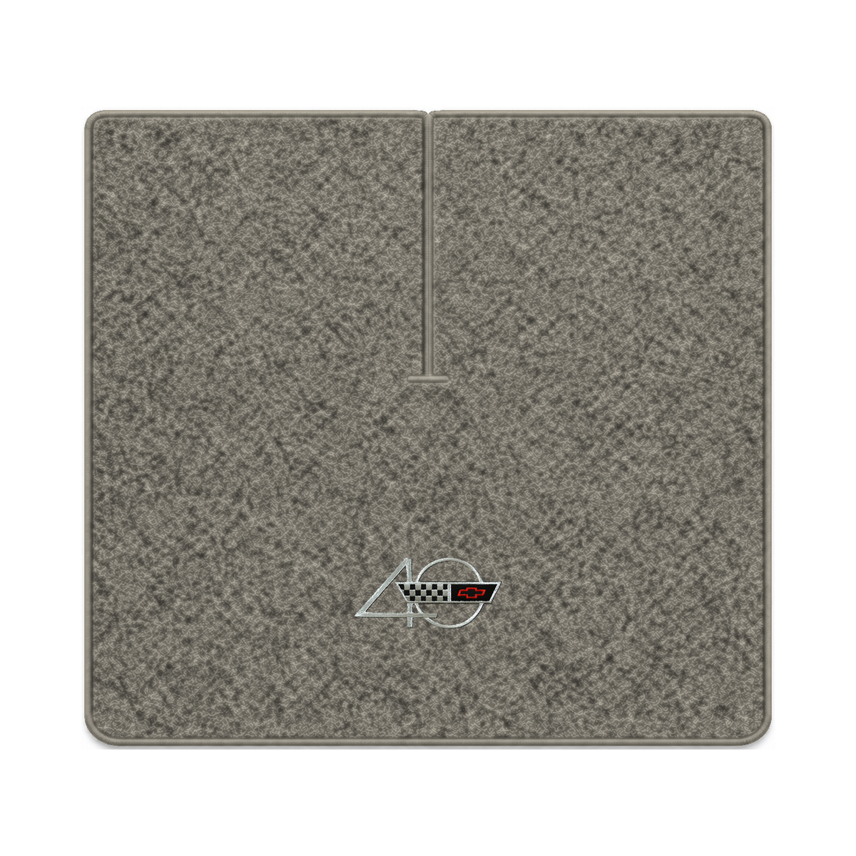 Illustration of 1988 Chevrolet Corvette coupe cargo mat with the #94 40th Anniversary Corvette lo...