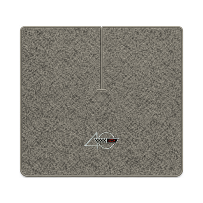Illustration of 1988 Chevrolet Corvette coupe cargo mat with the #94 40th Anniversary Corvette lo...