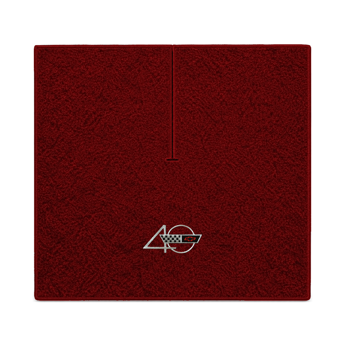 Illustration of 1988 Chevrolet Corvette coupe cargo mat with the #94 40th Anniversary Corvette lo...
