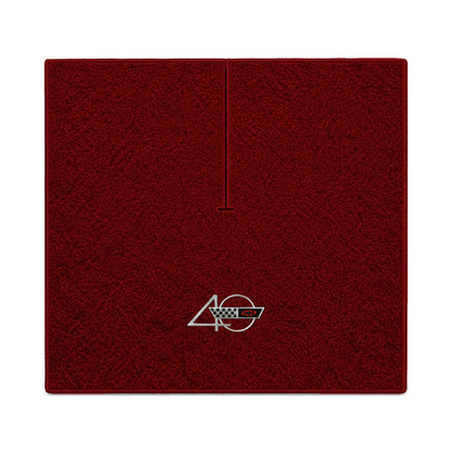 Illustration of 1988 Chevrolet Corvette coupe cargo mat with the #94 40th Anniversary Corvette lo...
