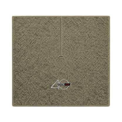 Illustration of 1988 Chevrolet Corvette coupe cargo mat with the #94 40th Anniversary Corvette lo...