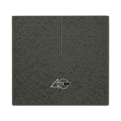 Illustration of 1988 Chevrolet Corvette coupe cargo mat with the #94 40th Anniversary Corvette lo...