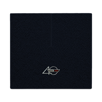 Illustration of 1990 Chevrolet Corvette coupe cargo mat with the #94 40th Anniversary Corvette lo...