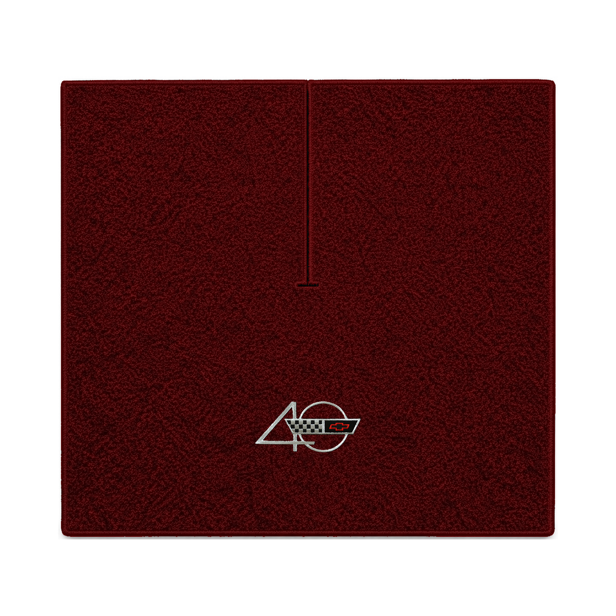 Illustration of 1990 Chevrolet Corvette coupe cargo mat with the #94 40th Anniversary Corvette lo...