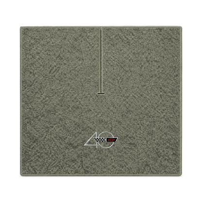 Illustration of 1988 Chevrolet Corvette coupe cargo mat with the #94 40th Anniversary Corvette lo...