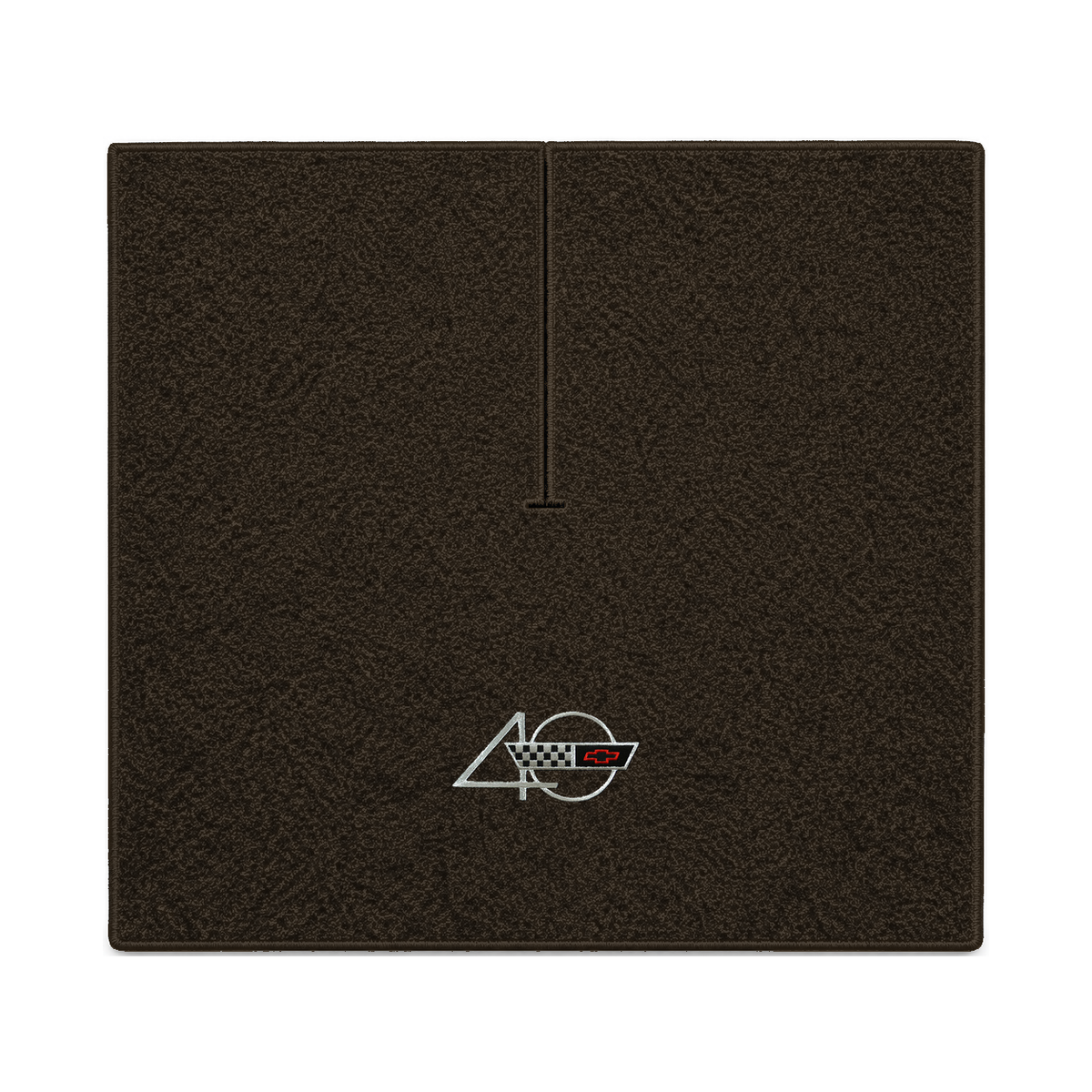 Illustration of 1990 Chevrolet Corvette coupe cargo mat with the #94 40th Anniversary Corvette lo...