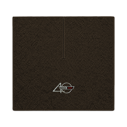 Illustration of 1988 Chevrolet Corvette coupe cargo mat with the #94 40th Anniversary Corvette lo...