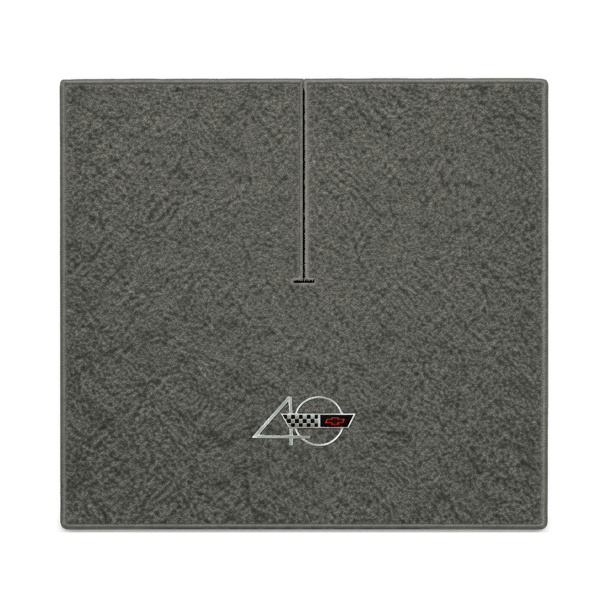 Illustration of 1988 Chevrolet Corvette coupe cargo mat with the #94 40th Anniversary Corvette lo...