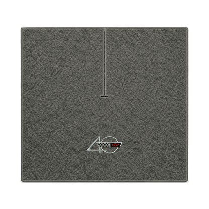 Illustration of 1990 Chevrolet Corvette coupe cargo mat with the #94 40th Anniversary Corvette lo...