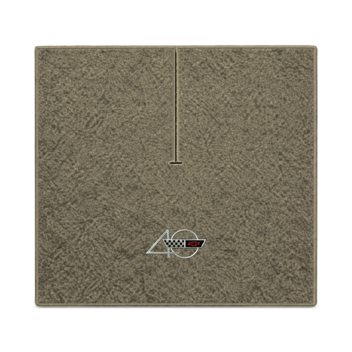 Illustration of 1990 Chevrolet Corvette coupe cargo mat with the #94 40th Anniversary Corvette lo...