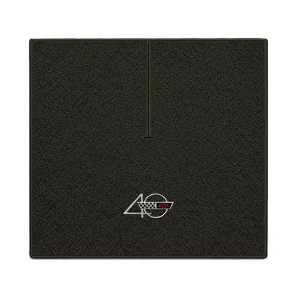 Illustration of 1990 Chevrolet Corvette coupe cargo mat with the #94 40th Anniversary Corvette lo...