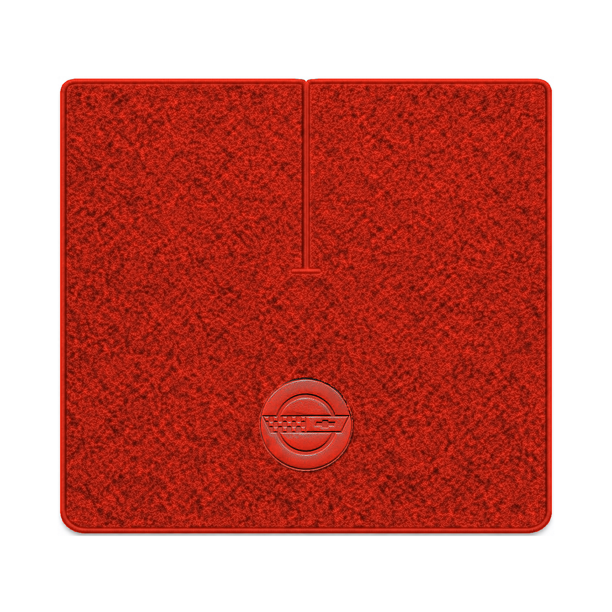 Illustration of 1990 Chevrolet Corvette coupe cargo mat with the #D010 Die-Electric 1984-90 Vette...