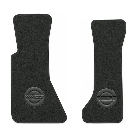 Illustration of 1985 Chevrolet Corvette floor mats with the #D010 Die-Electric 1984-90 Vette In C...