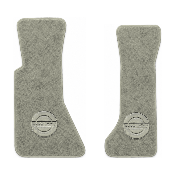 Illustration of 1985 Chevrolet Corvette floor mats with the #D010 Die-Electric 1984-90 Vette In C...