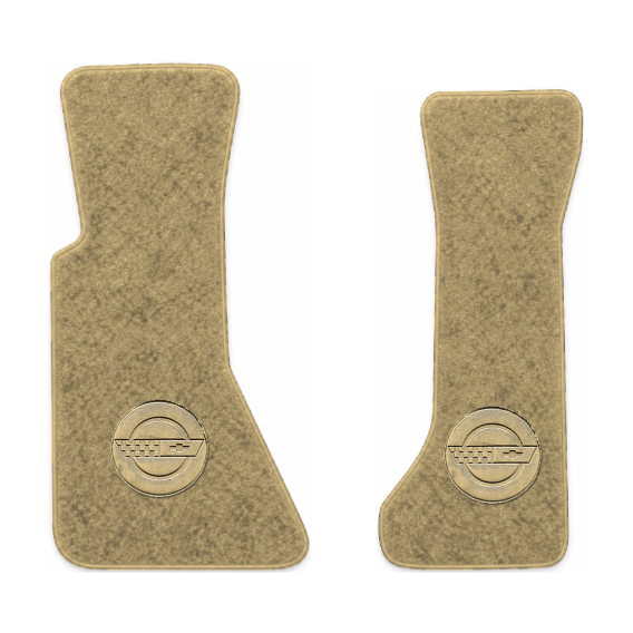 Illustration of 1985 Chevrolet Corvette floor mats with the #D010 Die-Electric 1984-90 Vette In C...