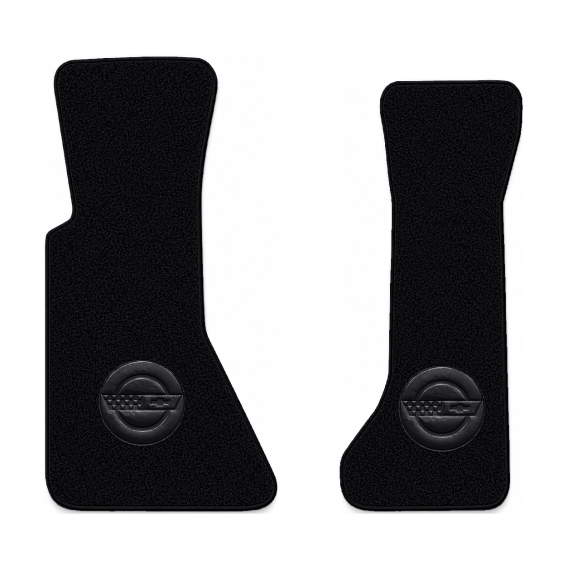 Illustration of 1985 Chevrolet Corvette floor mats with the #D010 Die-Electric 1984-90 Vette In C...