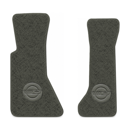 Illustration of 1985 Chevrolet Corvette floor mats with the #D010 Die-Electric 1984-90 Vette In C...