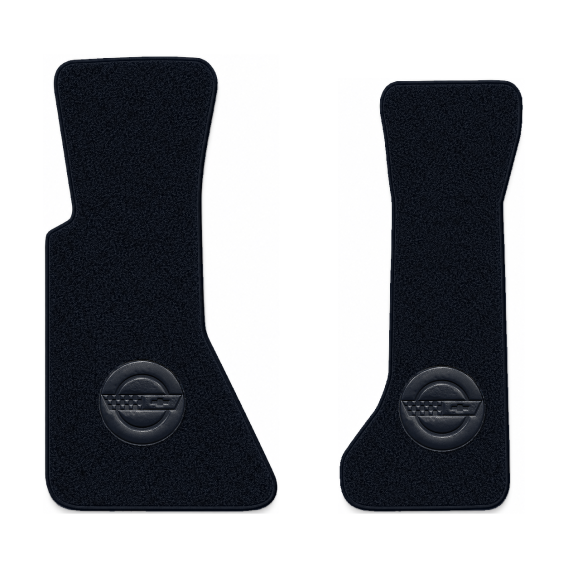 Illustration of 1985 Chevrolet Corvette floor mats with the #D010 Die-Electric 1984-90 Vette In C...