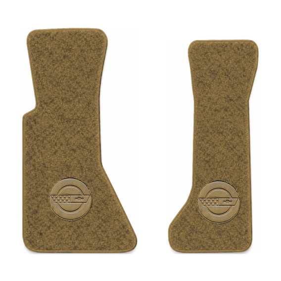 Illustration of 1985 Chevrolet Corvette floor mats with the #D010 Die-Electric 1984-90 Vette In C...