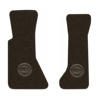 Illustration of 1985 Chevrolet Corvette floor mats with the #D010 Die-Electric 1984-90 Vette In C...