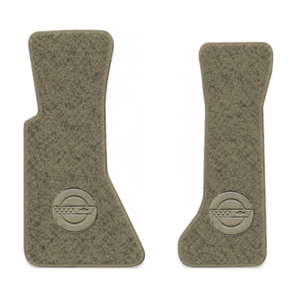 Illustration of 1985 Chevrolet Corvette floor mats with the #D010 Die-Electric 1984-90 Vette In C...