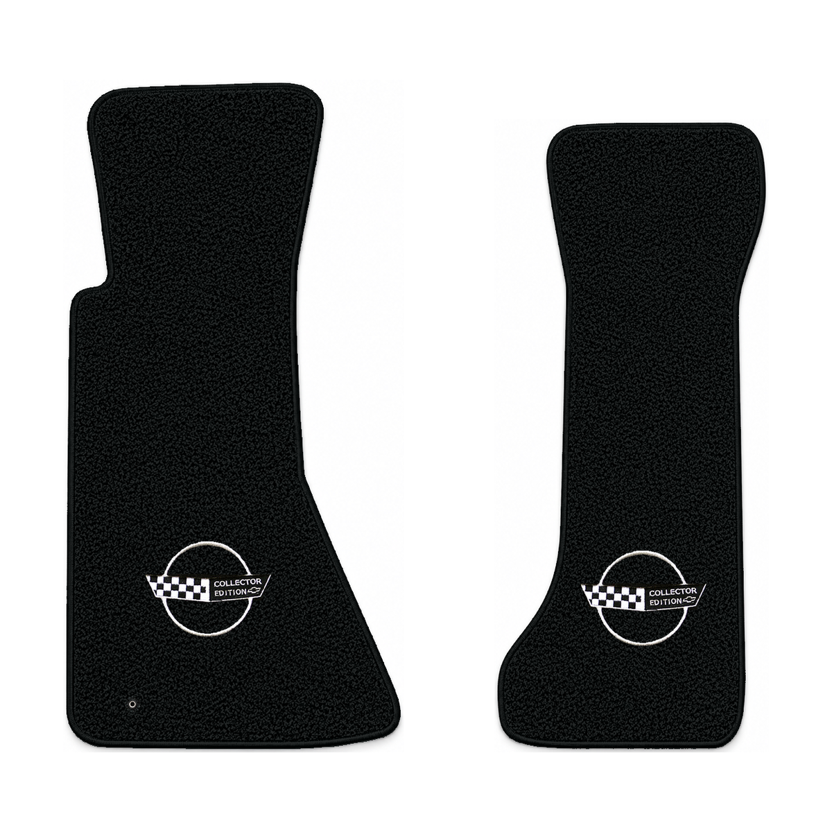 Illustration of 1996 Chevrolet Corvette floor mats without heel pad with the #115 1996 Corvette C...