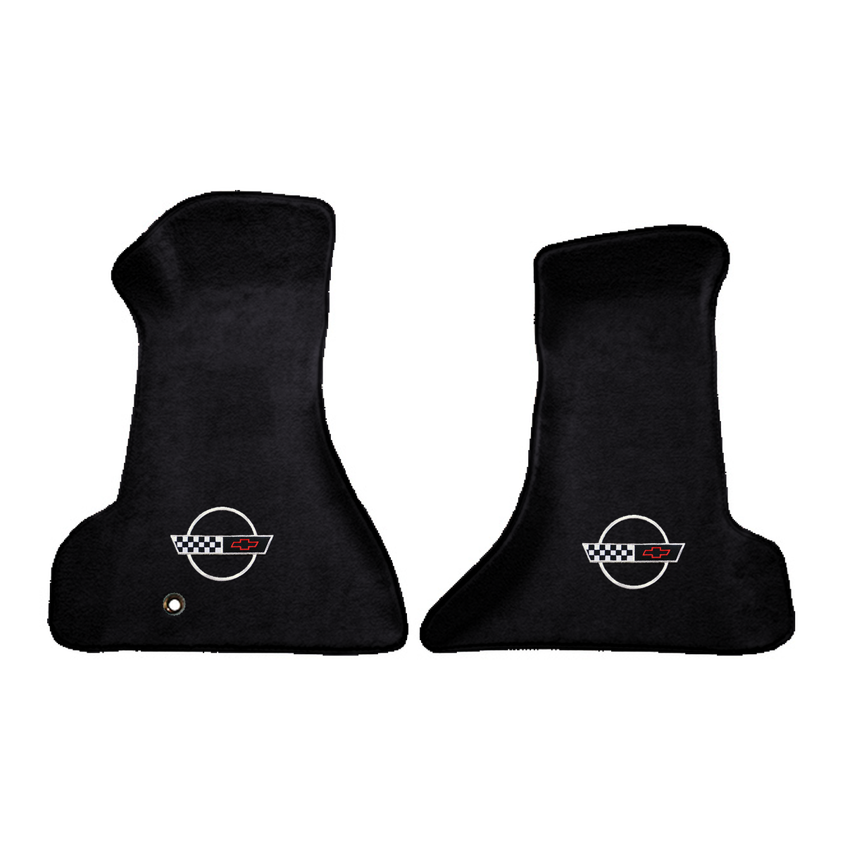 Illustration of 1991 Chevrolet Corvette Premium Contour front floor mats with the #2-S 1991-96 Co...