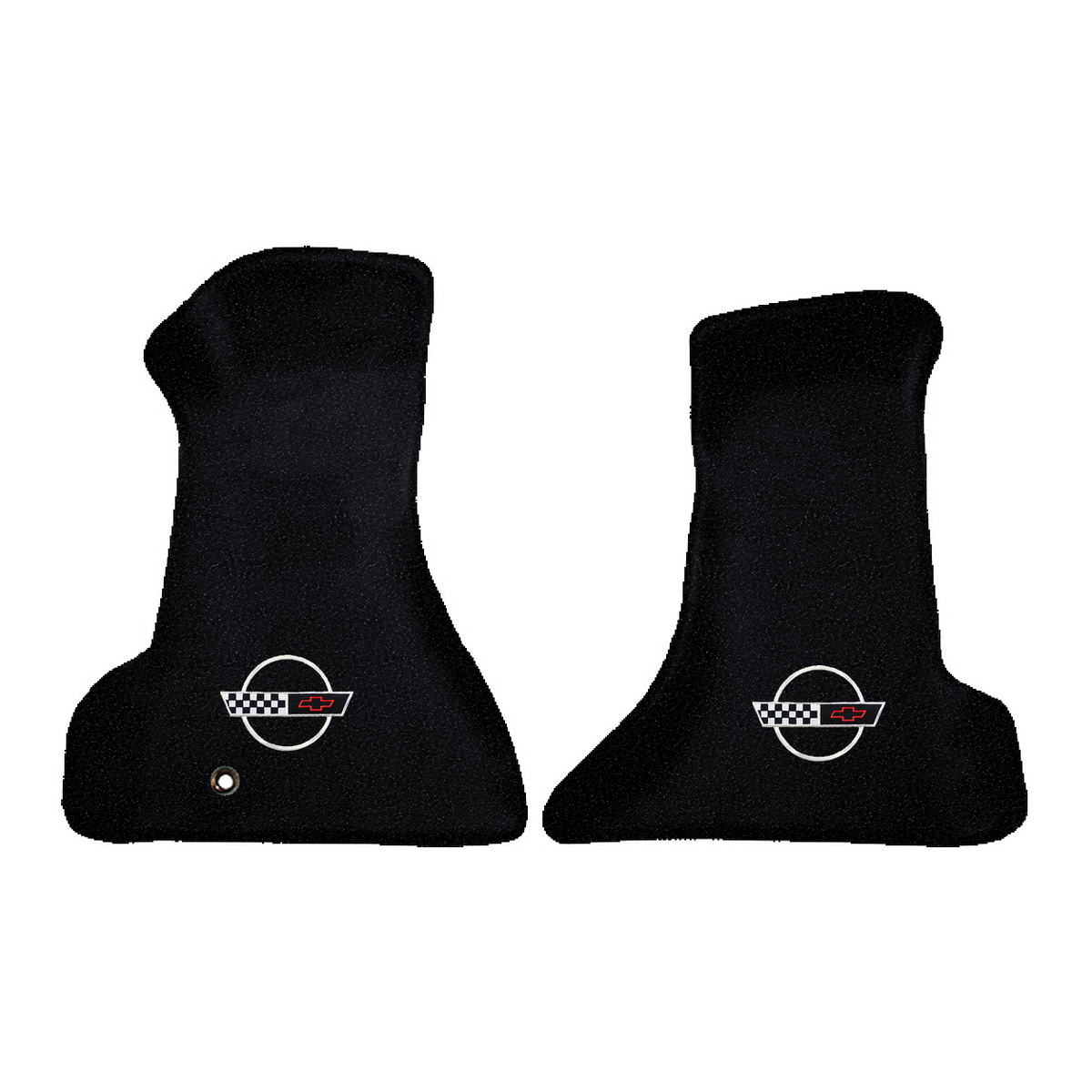 Illustration of 1991 Chevrolet Corvette Premium Contour front floor mats with the #2-S 1991-96 Co...