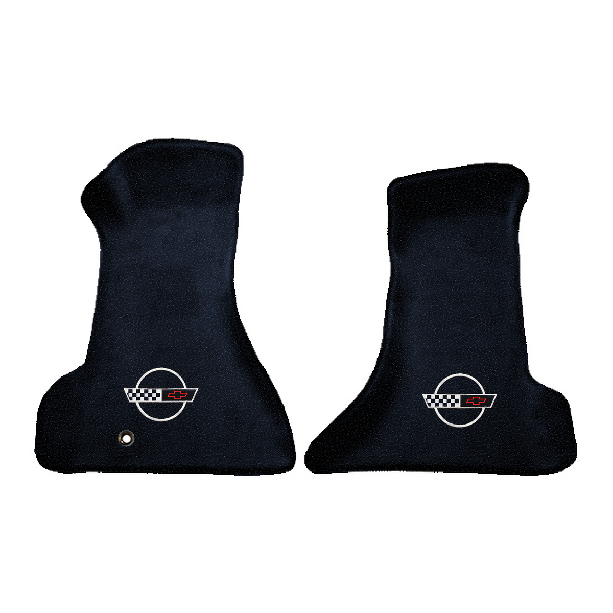 Illustration of 1991 Chevrolet Corvette Premium Contour front floor mats with the #2-S 1991-96 Co...