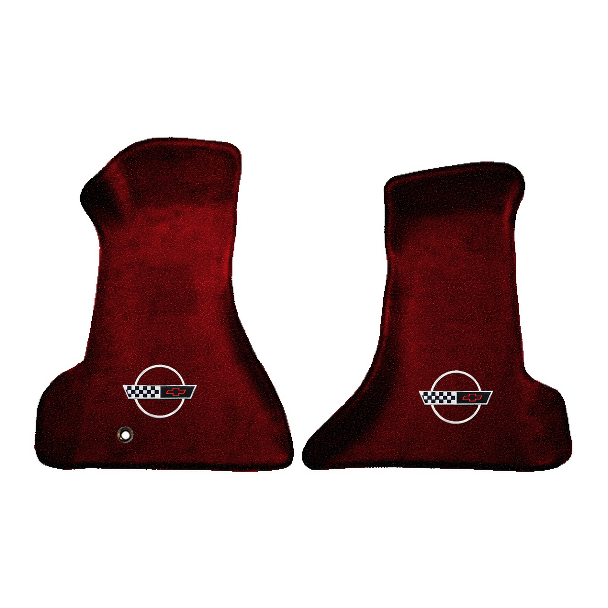 Illustration of 1991 Chevrolet Corvette Premium Contour front floor mats with the #2-S 1991-96 Co...