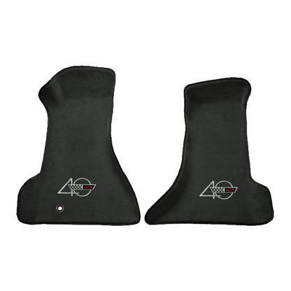 Illustration of 1994 Chevrolet Corvette Premium Contour front floor mats with the #94 40th Annive...