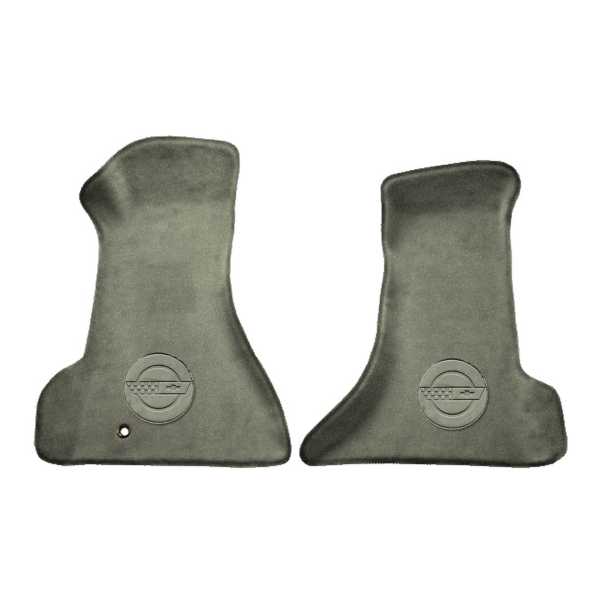 Illustration of 1996 Chevrolet Corvette Premium Contour front floor mats with the #D010 Die-Elect...