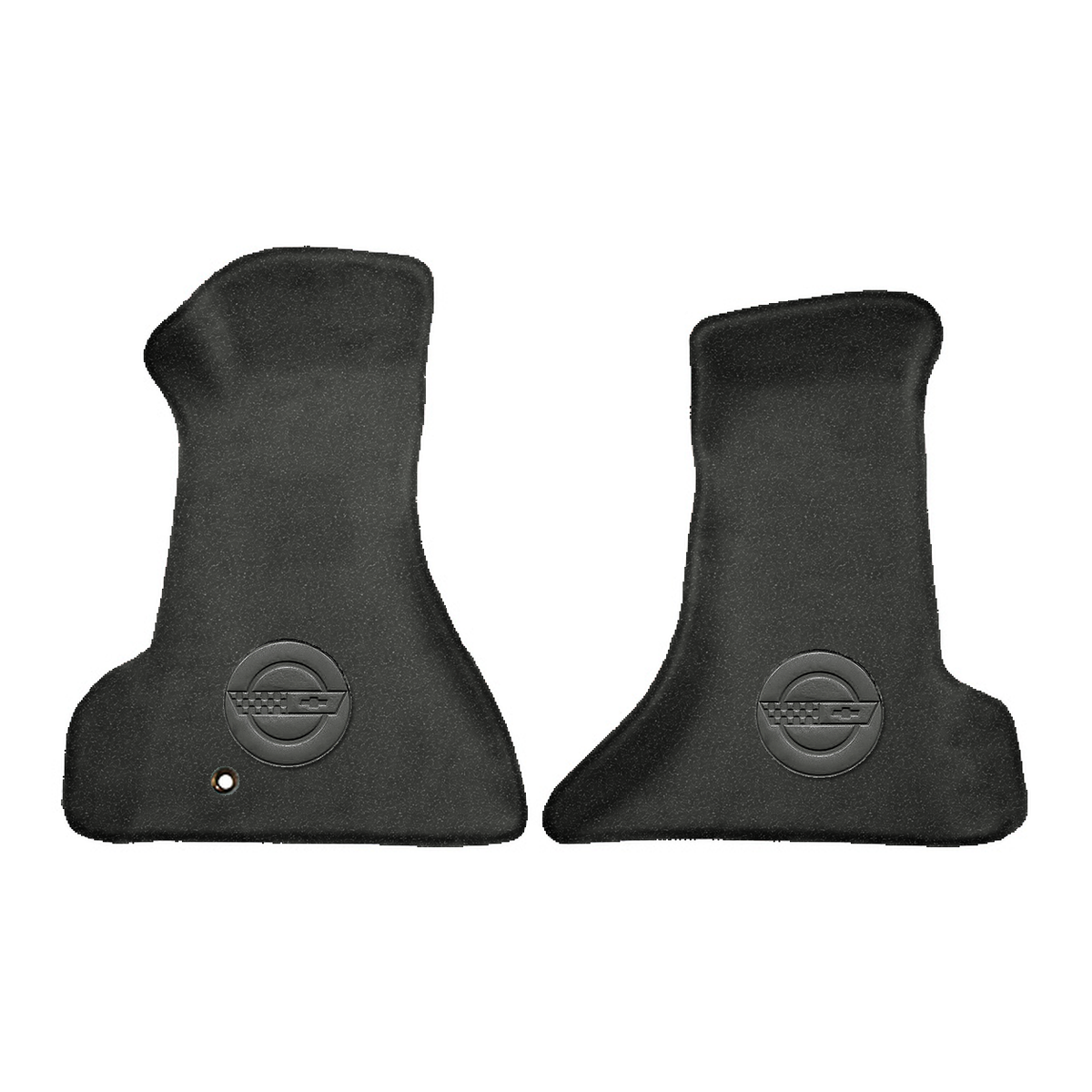 Illustration of 1996 Chevrolet Corvette Premium Contour front floor mats with the #D010 Die-Elect...