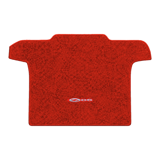 Illustration of 2001 Chevrolet Corvette convertible cargo mat with the #195 Z06 2001 Corvette log...