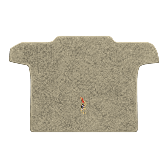 Illustration of 2002 Chevrolet Corvette convertible cargo mat with the #227 2003 50th Anniversary...