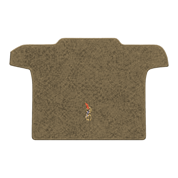 Illustration of 2002 Chevrolet Corvette convertible cargo mat with the #227 2003 50th Anniversary...