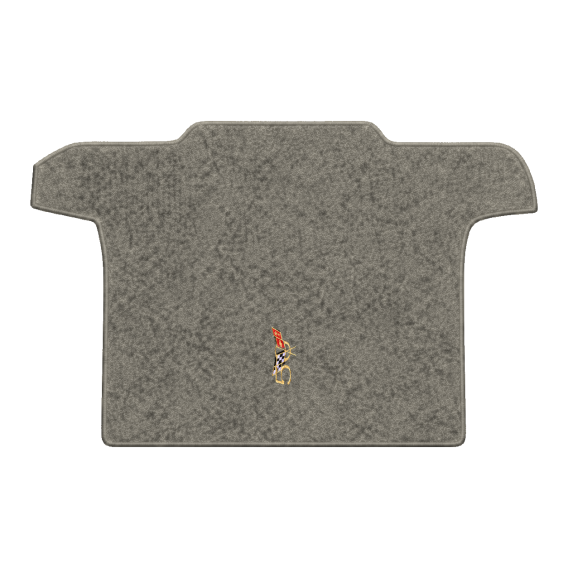Illustration of 2002 Chevrolet Corvette convertible cargo mat with the #227 2003 50th Anniversary...